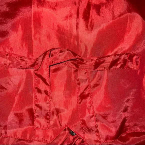 Vintage red 100% leather vest size small - Picture 2 of 8